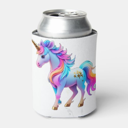 A Lovely Unicorn Sticker 1 Can Cooler