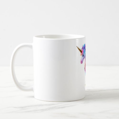 A Lovely Unicorn Sticker 1 Coffee Mug