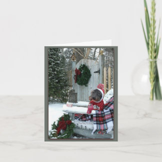 A Lovely Winters Day Note Card (with words)