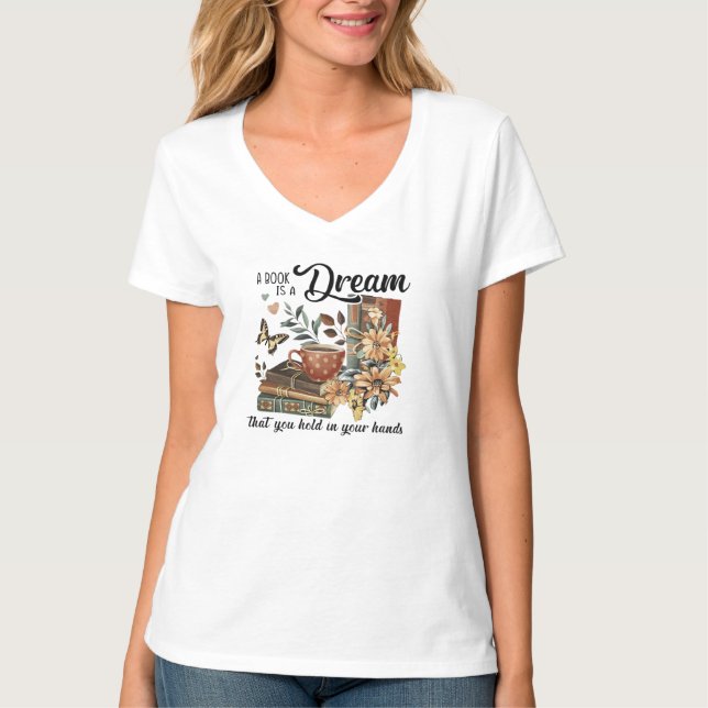 A Lover of Books T-Shirt (Front)