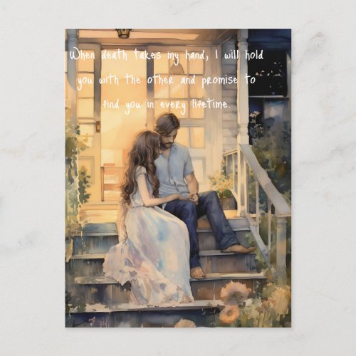 A lovers promise postcard