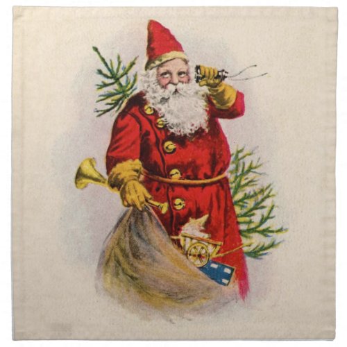 A Loving Greeting from Santa Cloth Napkin