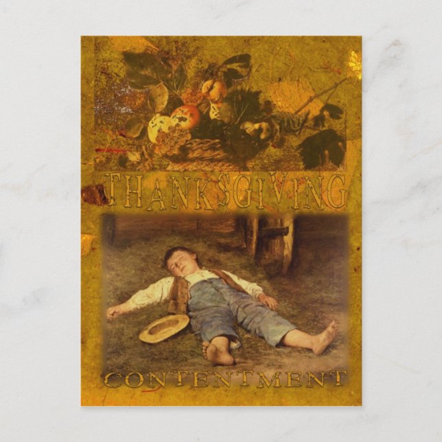 A Loving Thanksgiving #2 Holiday Postcard (Front)