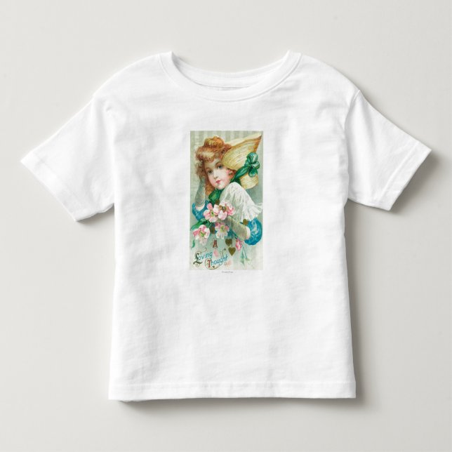 A Loving Thought Maiden with Bonnet Toddler T-shirt (Front)