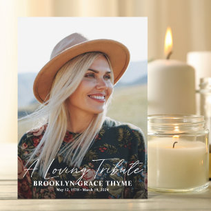 A Loving Tribute Full Photo Memorial Program