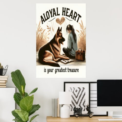 A Loyal Heart And A Faithful Friend Poster