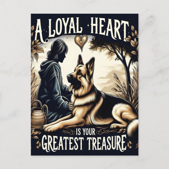 A Loyal Heart, Greatest Treasure Postcard (Front)