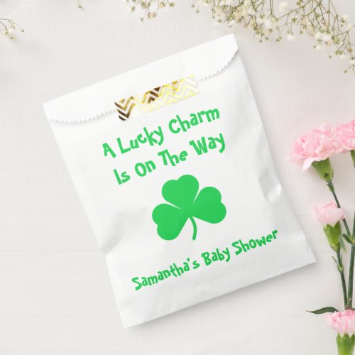 A Lucky Charm Is On The Way Favor Bag