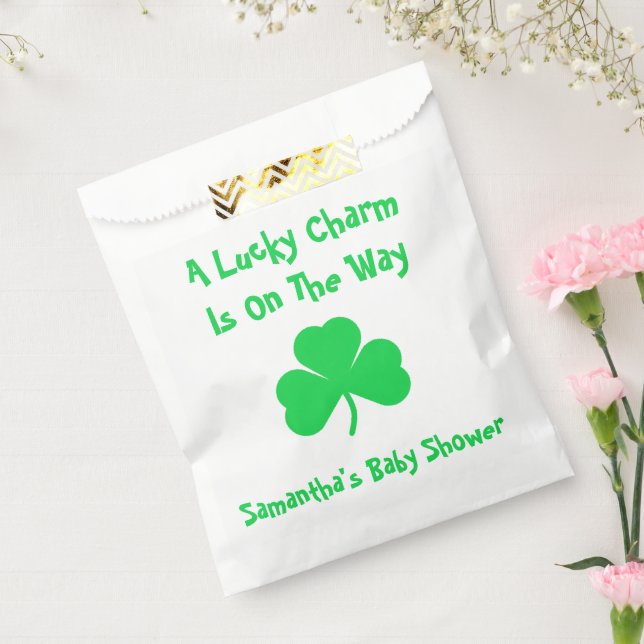 A Lucky Charm Is On The Way Favor Bag (Sealed)