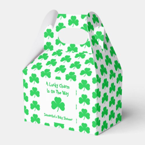 A Lucky Charm Is On The Way Favor Boxes