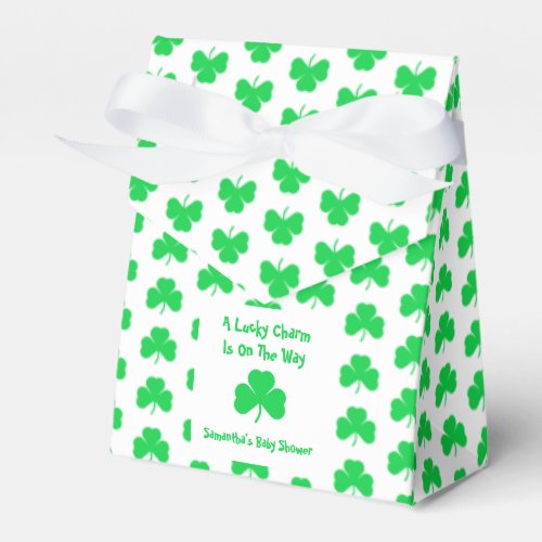 A Lucky Charm Is On The Way Favor Boxes