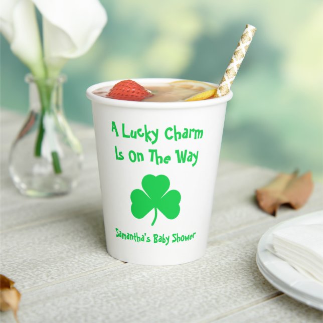 A Lucky Charm Is On The Way Paper Cups (Insitu)