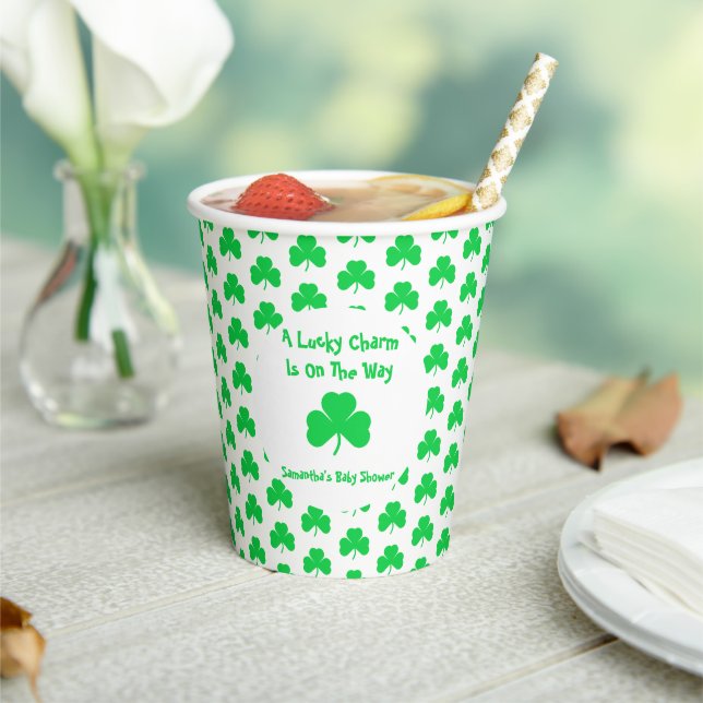 A Lucky Charm Is On The Way Paper Cups (Insitu)