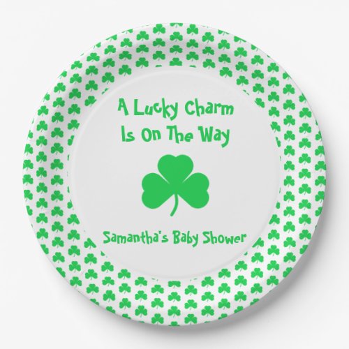 A Lucky Charm Is On The Way Paper Plates