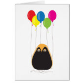 A lucky owl with happy balloons (Front)