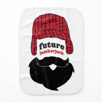 A lumberjack baby burp cloth A lumberjack baby burp cloth