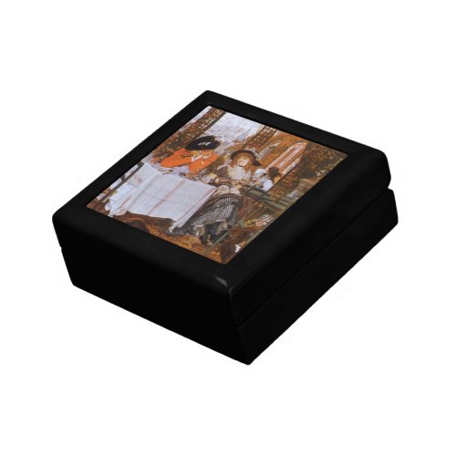 A Luncheon Le Dejeuner by James Tissot Jewelry Box