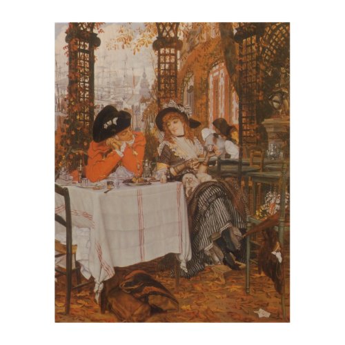 A Luncheon Le Dejeuner by James Tissot Wood Wall Decor