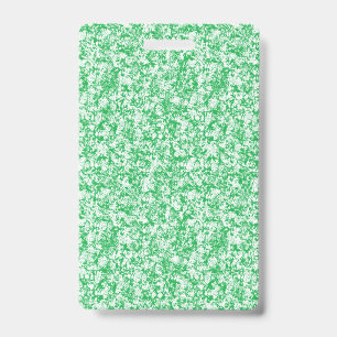 A lush, green fern with delicate, arching fronds f badge