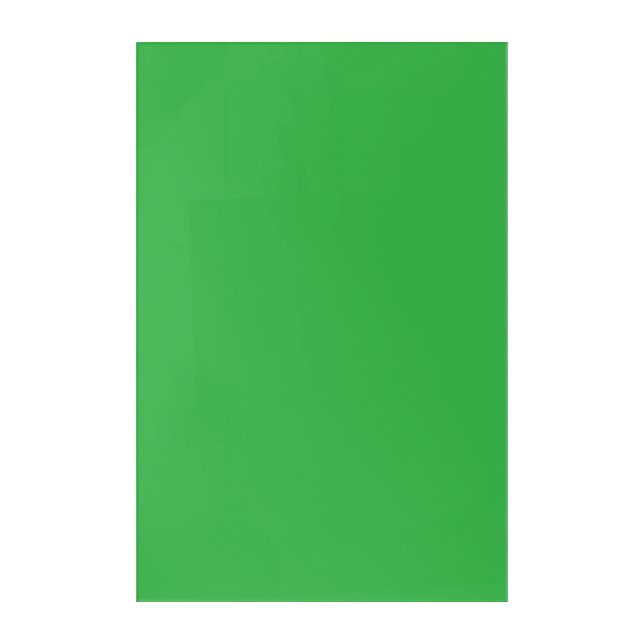 A lush landscape filled with dense green trees and acrylic print (Front)