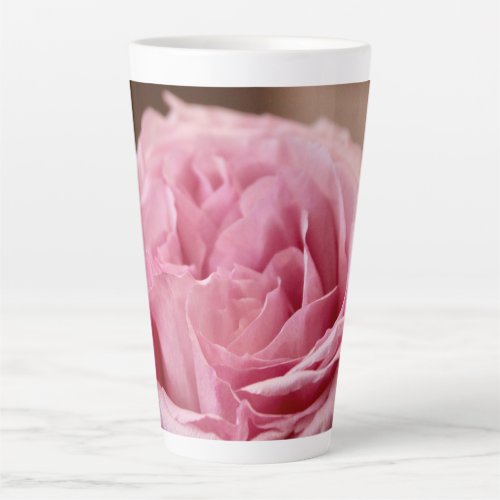 A Lush Pink Rose Latte Mug