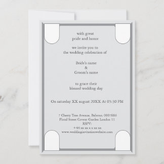 A luxurious and elegant wedding invitation 