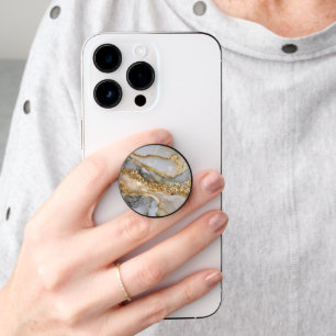 A luxurious gold and white marble background PopSocket
