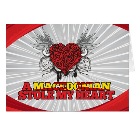 A Macedonian Stole my Heart Cards (Front Horizontal)