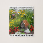 A Mackinac Island Flower Garden Jigsaw Puzzle at Zazzle