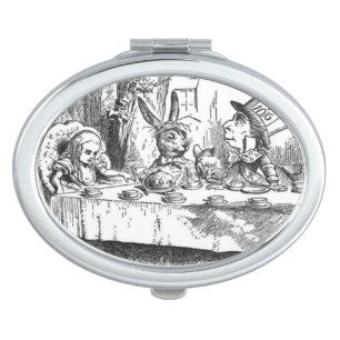 A Mad Tea Party by Tenniel Compact Makeup Mirror
