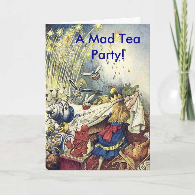 A Mad Tea Party Card (Front)