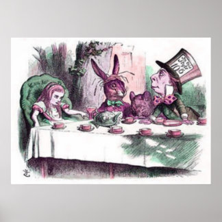 A Mad Tea Party Pastels Poster