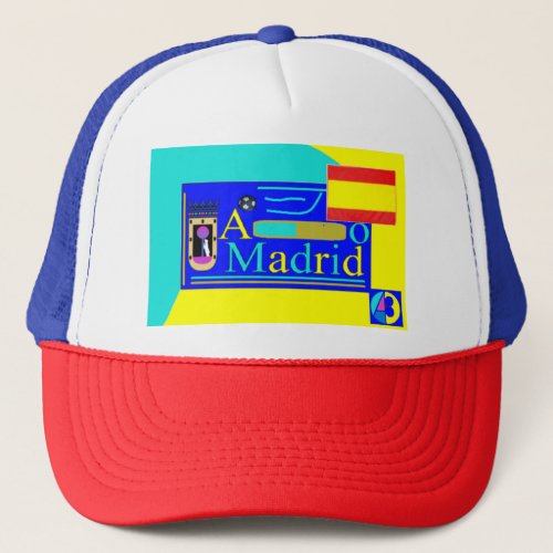 A  Madrid 18 Kappe Trucker Hat