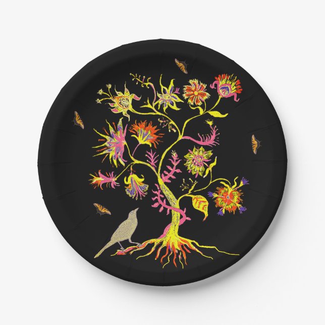 A magic tree of life paper plates (Front)