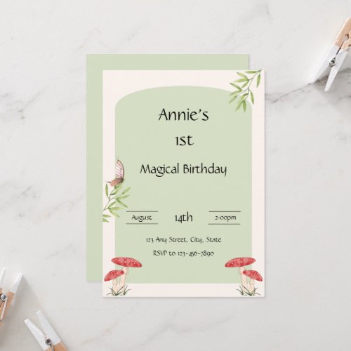 A magical birthday invitation