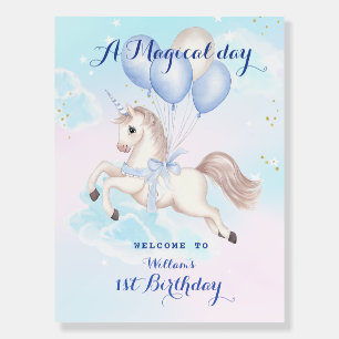 A Magical Birthday with a Unicorn Foam Board