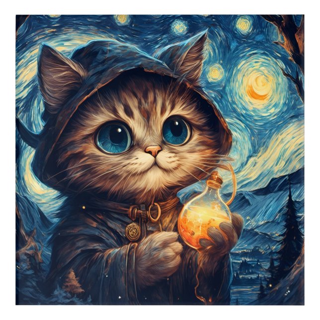 A Magical Cat Acrylic Print (Front)