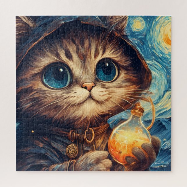 A Magical Cat Jigsaw Puzzle (Vertical)