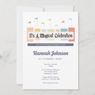 A Magical Celebration Birthday Party Invitation