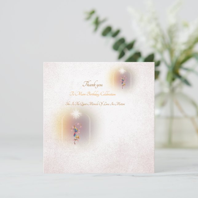 A magical celebration mom’s birthday invitation (Standing Front)