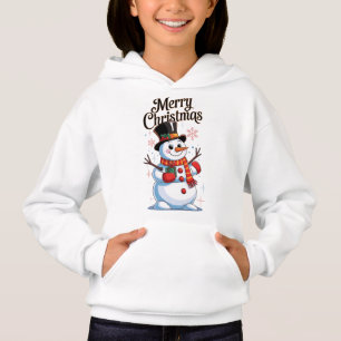 A Magical Christmas: A Smiling Snowman Hoodie