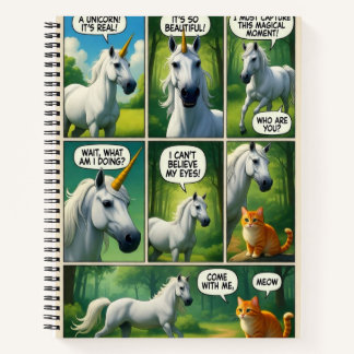 A Magical Encounter with a Talking Cat Notebook