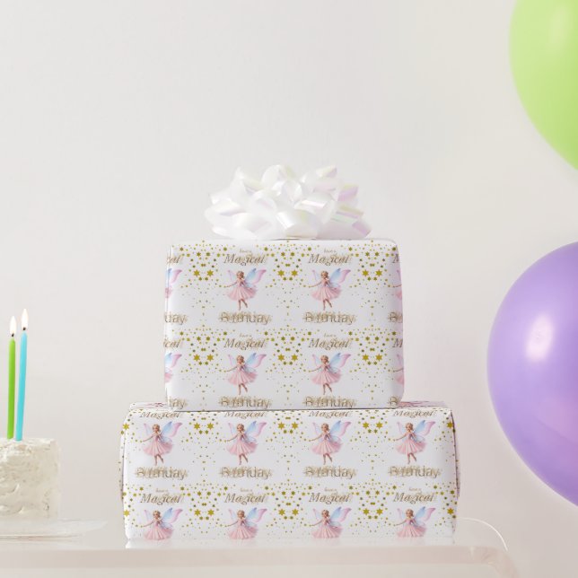A magical fairy Magical Birthday Wrapping Paper (Party Gifts)