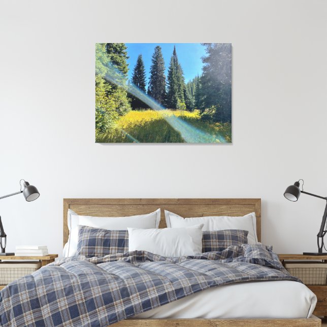 A Magical Forest Canvas Print (Insitu(Bedroom))