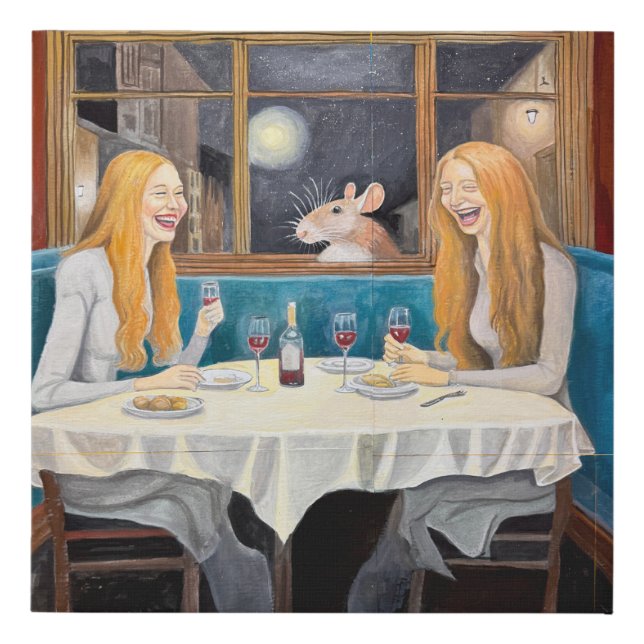 A Magical Guest  Faux Canvas Print (Front)