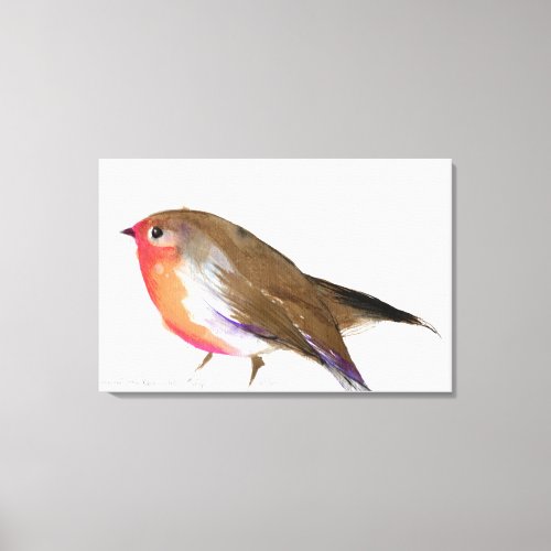 A magical little robin called Wisp 2011 Canvas Print