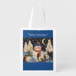 "A Magical Night in the Snow" Grocery Bag