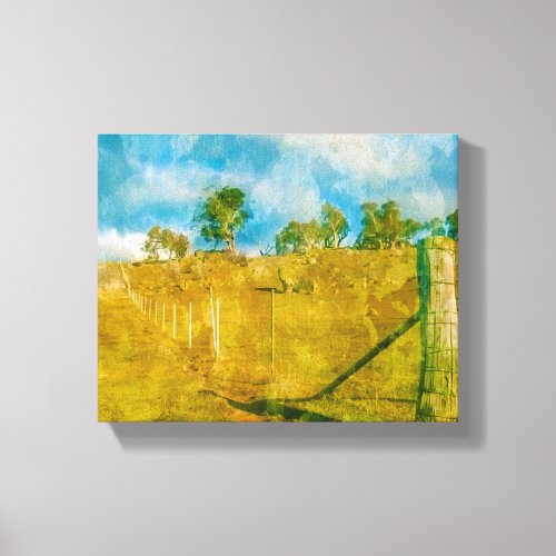 A magical pastoral landscape  canvas print