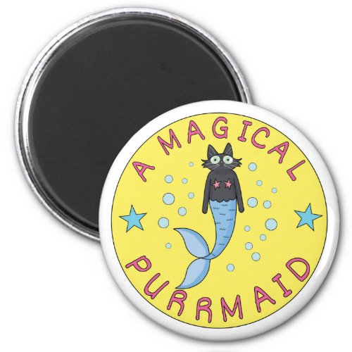 A Magical Purrmaid Kitty Cute Cat Mermaid Magnet