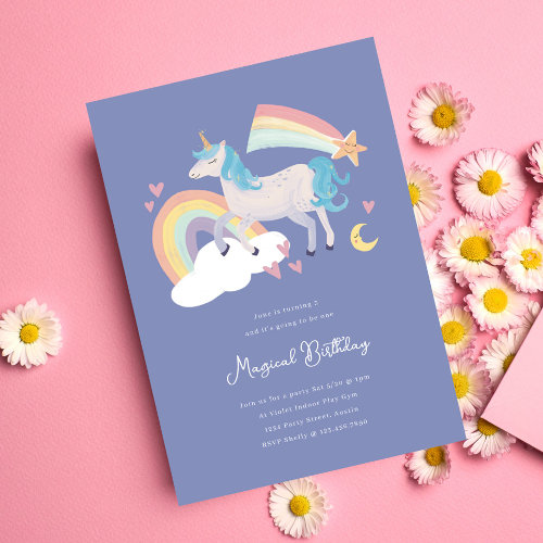 A Magical Unicorn and Rainbow Birthday Party